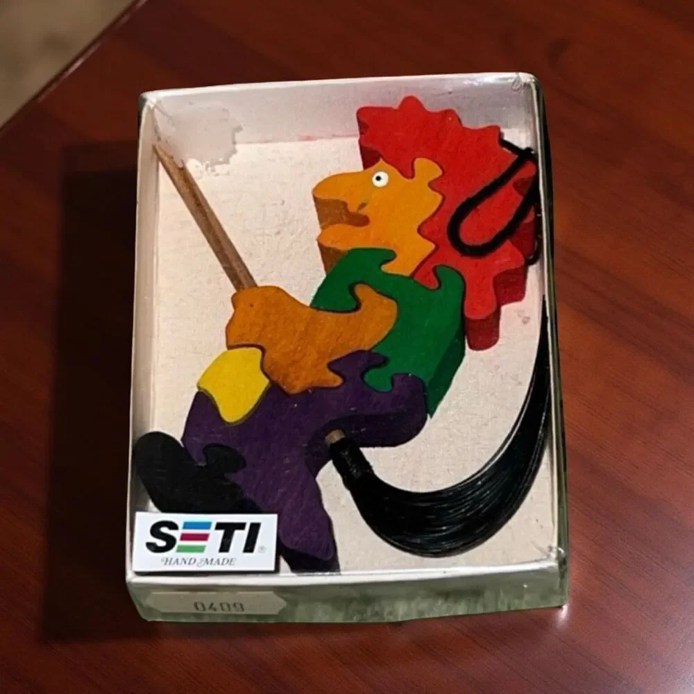 Set of 7 Seti Wooden Puzzles Letters, Holidays, Animals